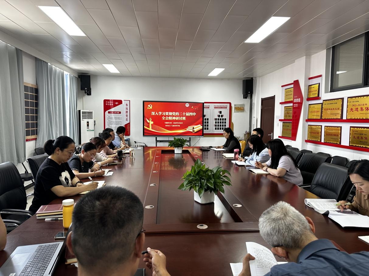 绿色化工与新材料crown中国官方网站党总支开展党的二十届四中全...